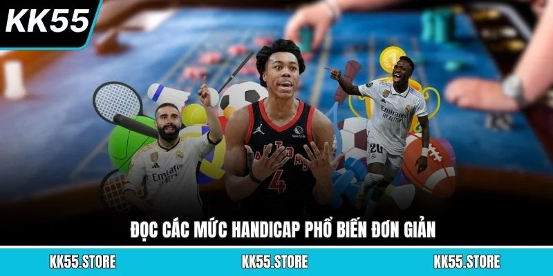 Đọc các mức handicap phổ biến đơn giản