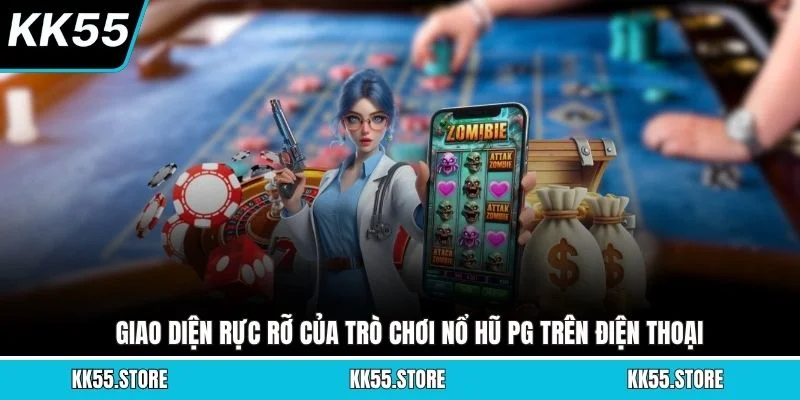 Giao diện rực rỡ của trò chơi nổ hũ PG trên điện thoại